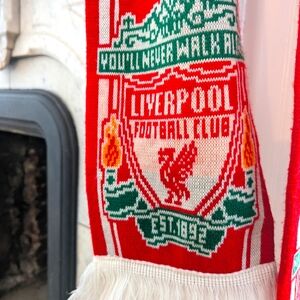 Cozy, colorful Liverpool scarf
